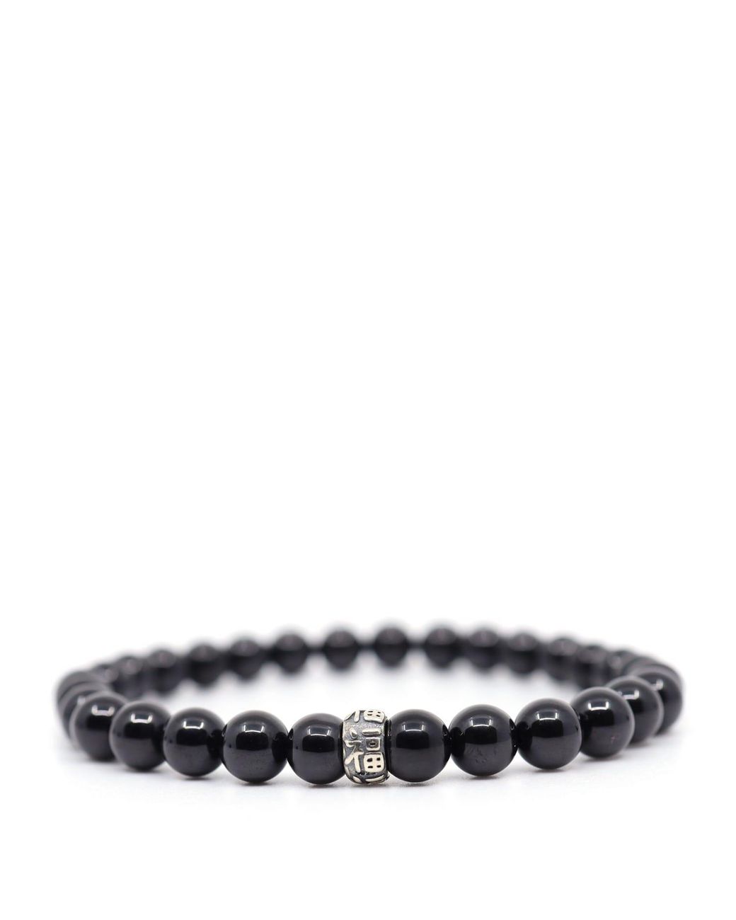 Shar Oke Black Spinel & Good Fortune Bracelet for men