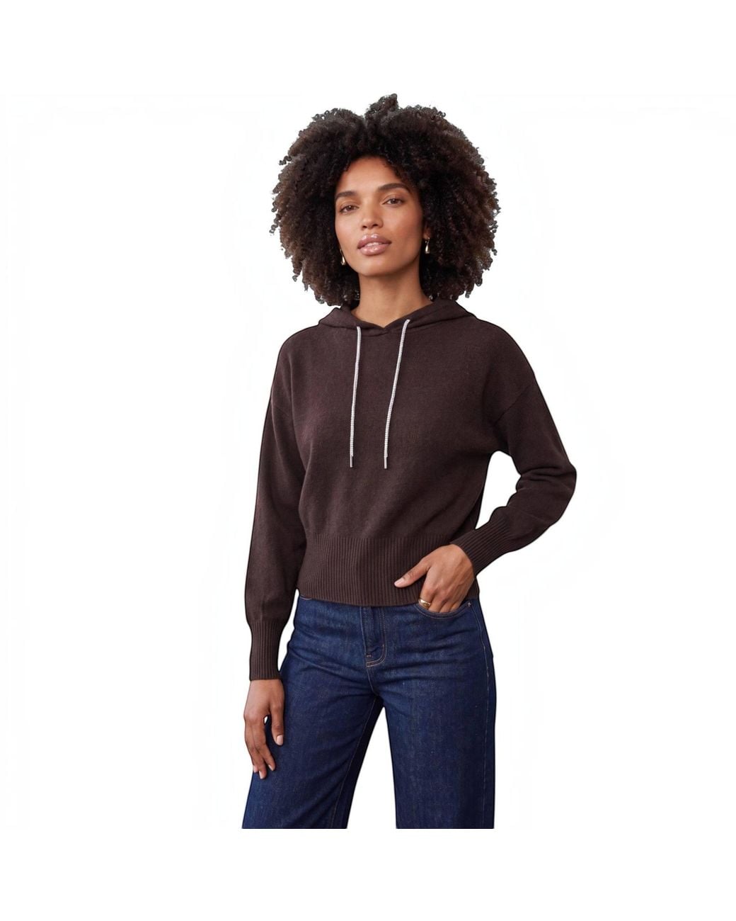 Brodie Cashmere Black Hilary Hoodie