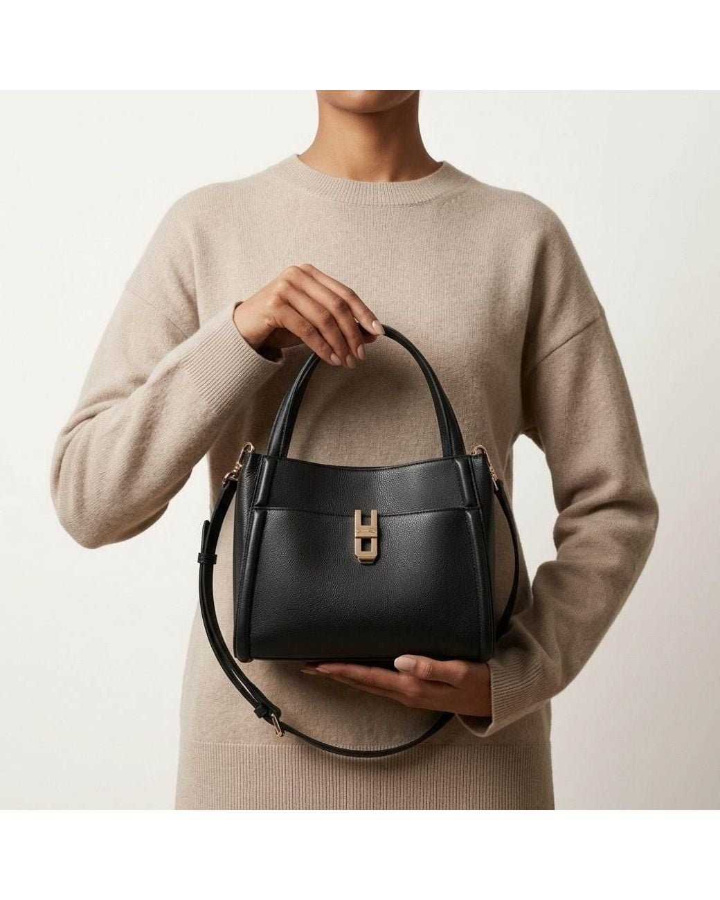 Paul Costelloe Black Madeline Shoulder Bag