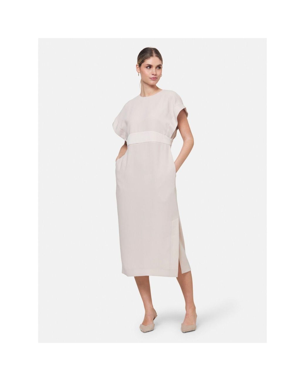 Helen Mcalinden Multicolor Neutrals Shiv Natural Pearl Dress