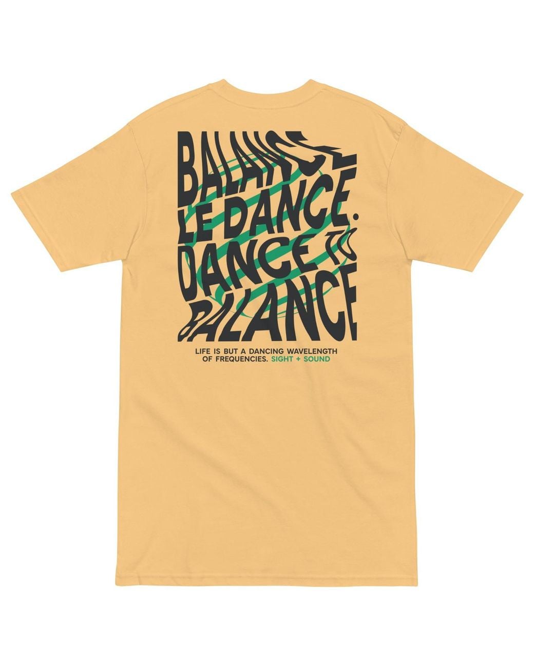 Anchor and Crew Natural Vintage Balance Le Dance Disco! Heavy Cotton Embroidered T-Shirt