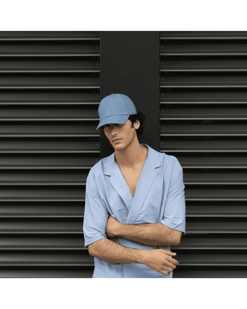 DORIA 1905 Blue Denim Baseball Cap for men
