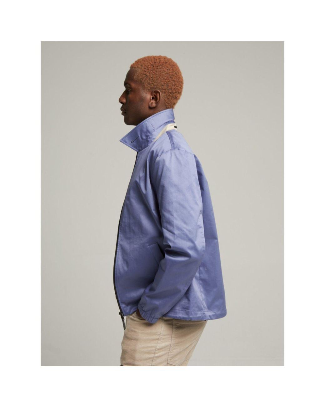 Guards London Blue Martelloz Zip Coach Jacket for men