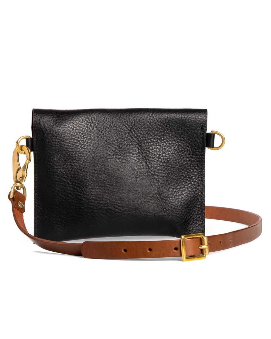 N'damus London Black Mini Hyde Leather Crossbody Bag