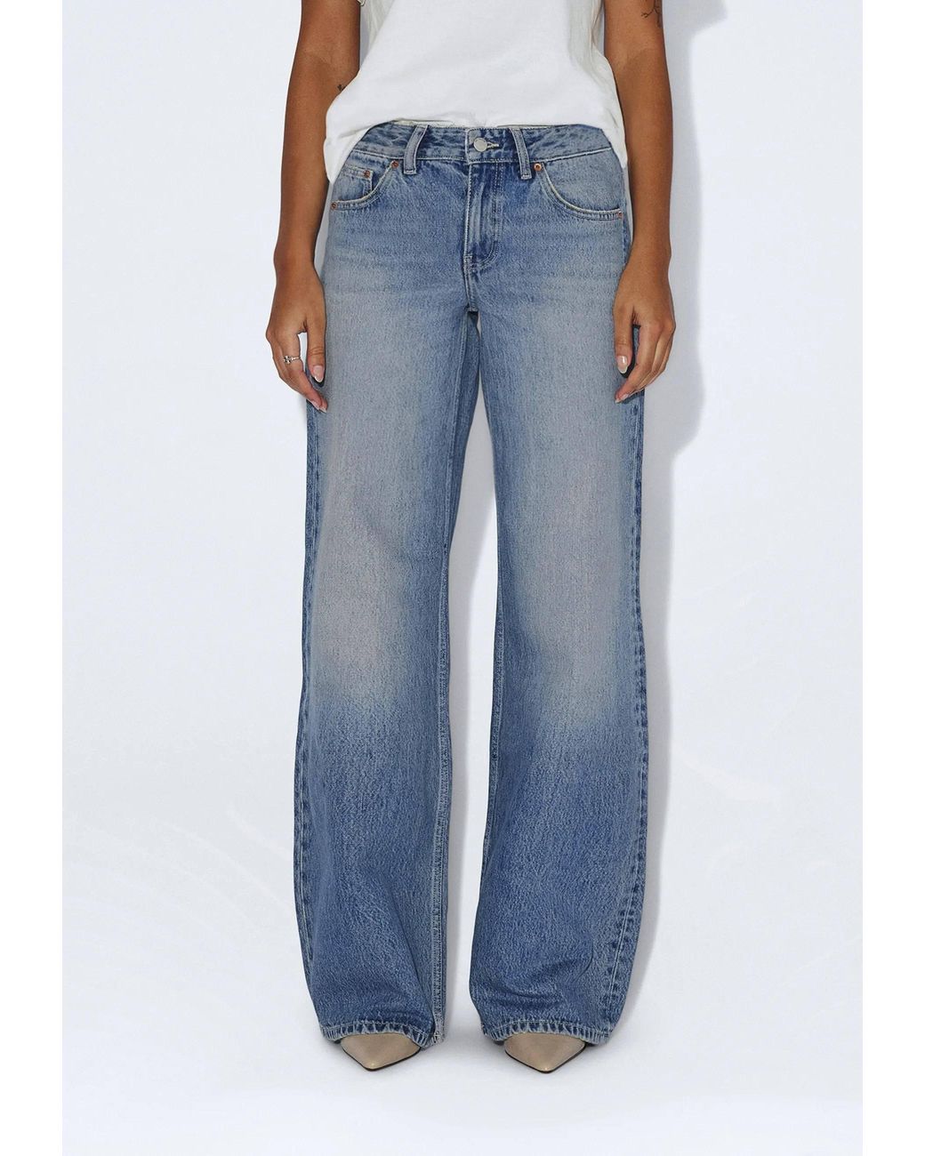Dr. Denim Blue Rhue Low Wide