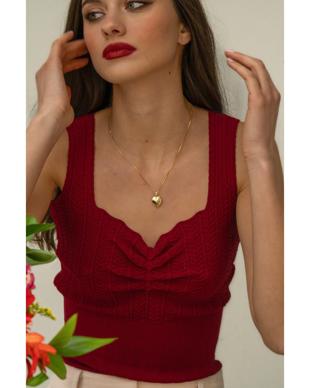 Katy Faye Metallic Valentina Heart Locket