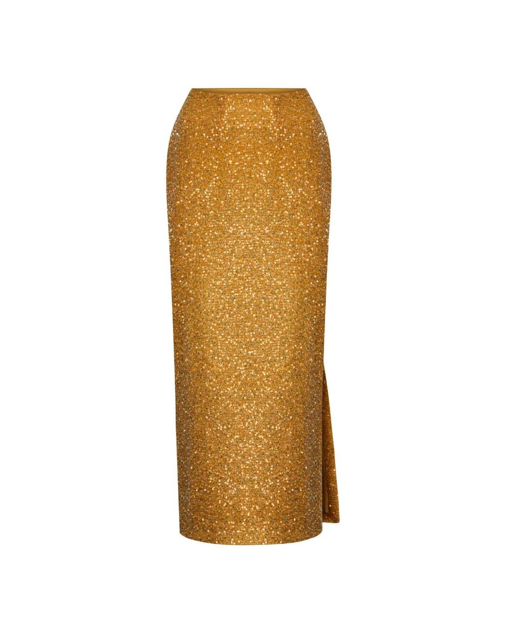 Elsava Yellow Lina Sequin Skirt