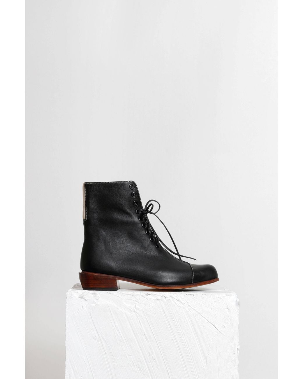 Mafalda Black Amelie Pointy Toe Ankle Boots