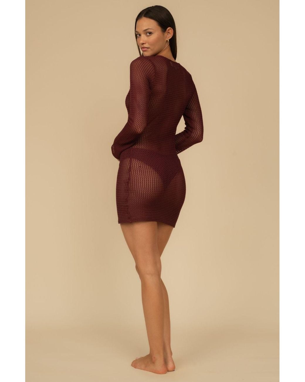 Montce Purple Crochet Sophia Dress