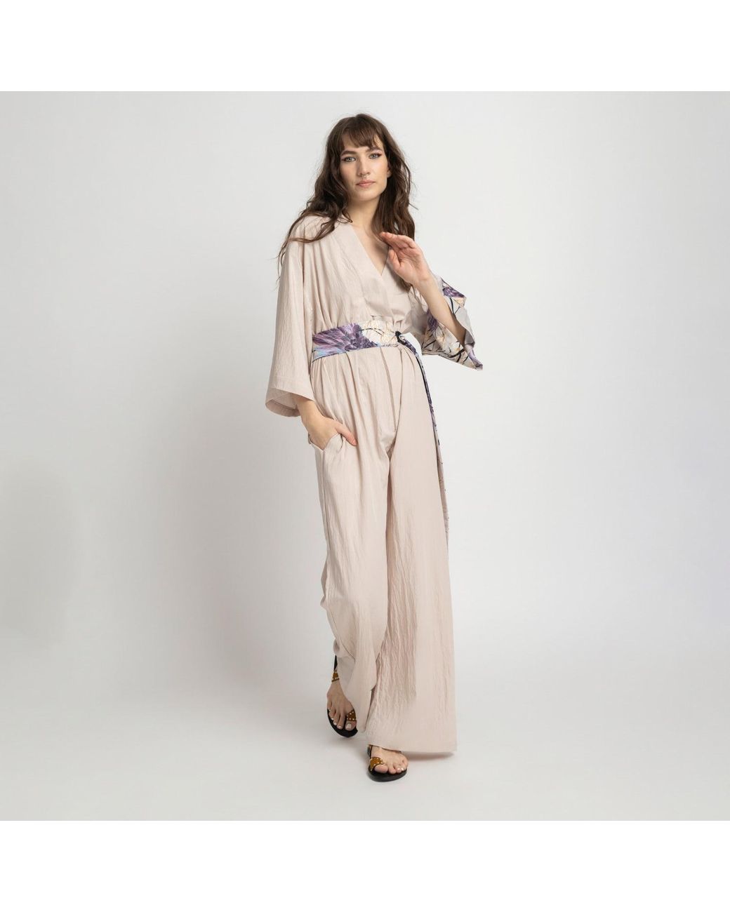 ARTISTA Gray Neutrals Charm Jumpsuit