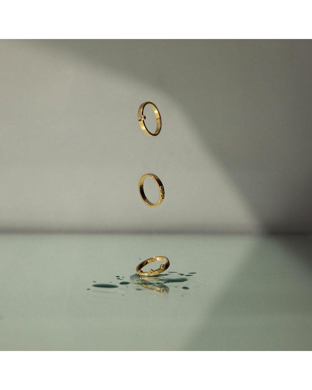 Cier Yellow Diamond Ring Stack