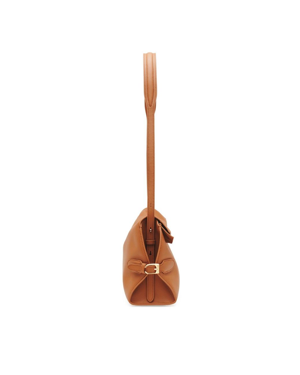 Orange Cube Brown Fantina Folded Hobo Bag