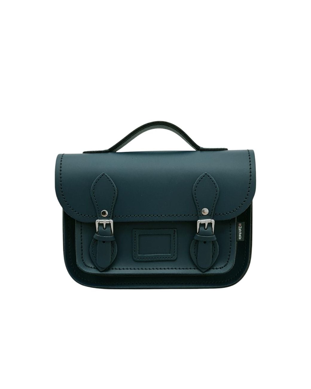 Zatchels Green Leather Midi Satchel