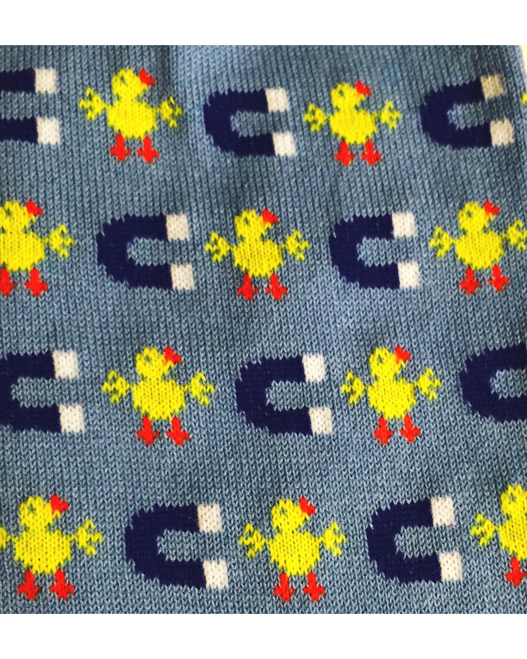 Lazyjack Press Blue Chick Magnet Socks for men