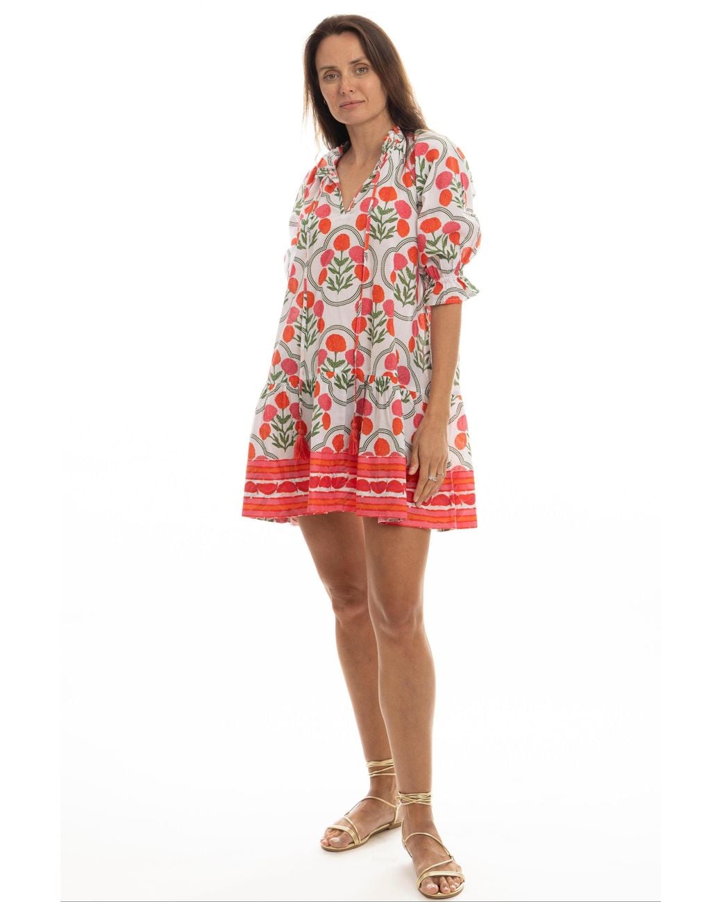 Bindu Red Claire Dress