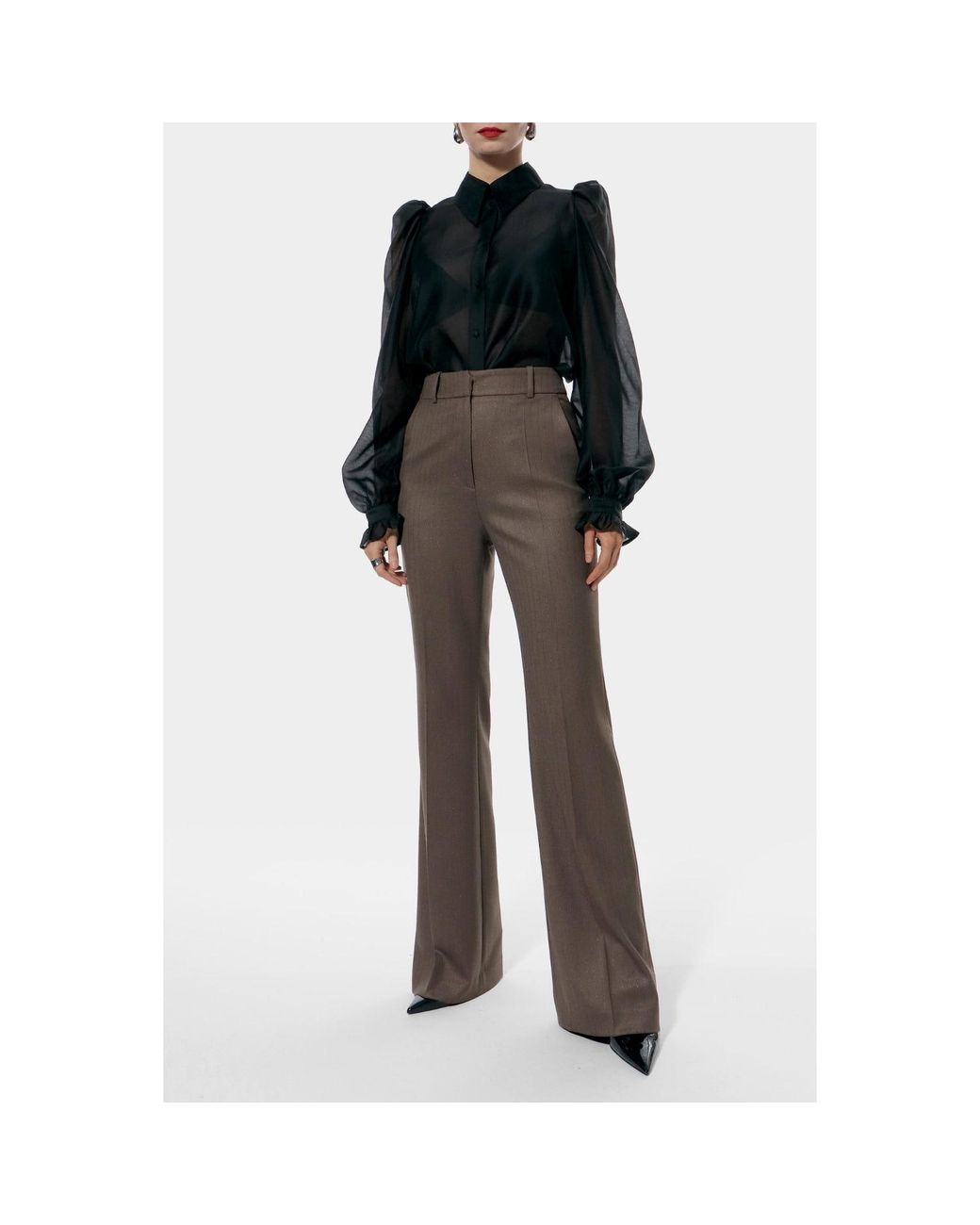 AGGI by HALEWSKI Black Anita Blouse