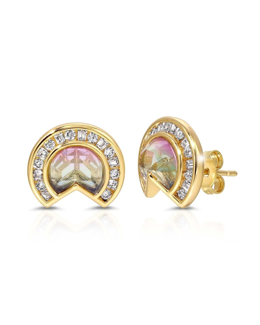 Glamrocks Jewelry Multicolor Daybreak Gem Studs- Twilight