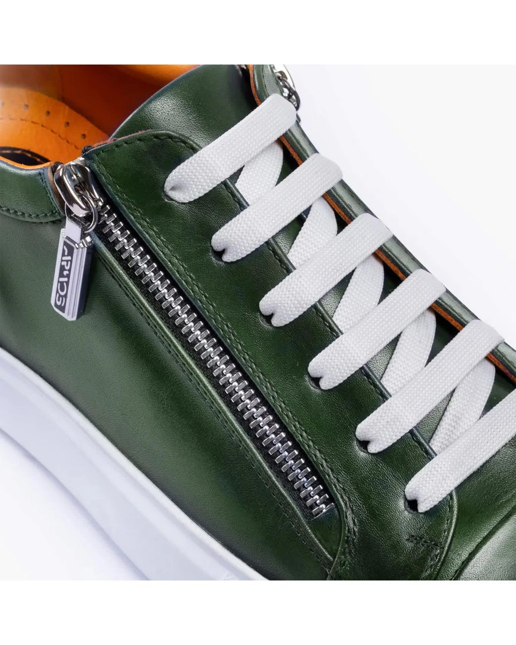 Armos Green Patina Leather Sneaker for men