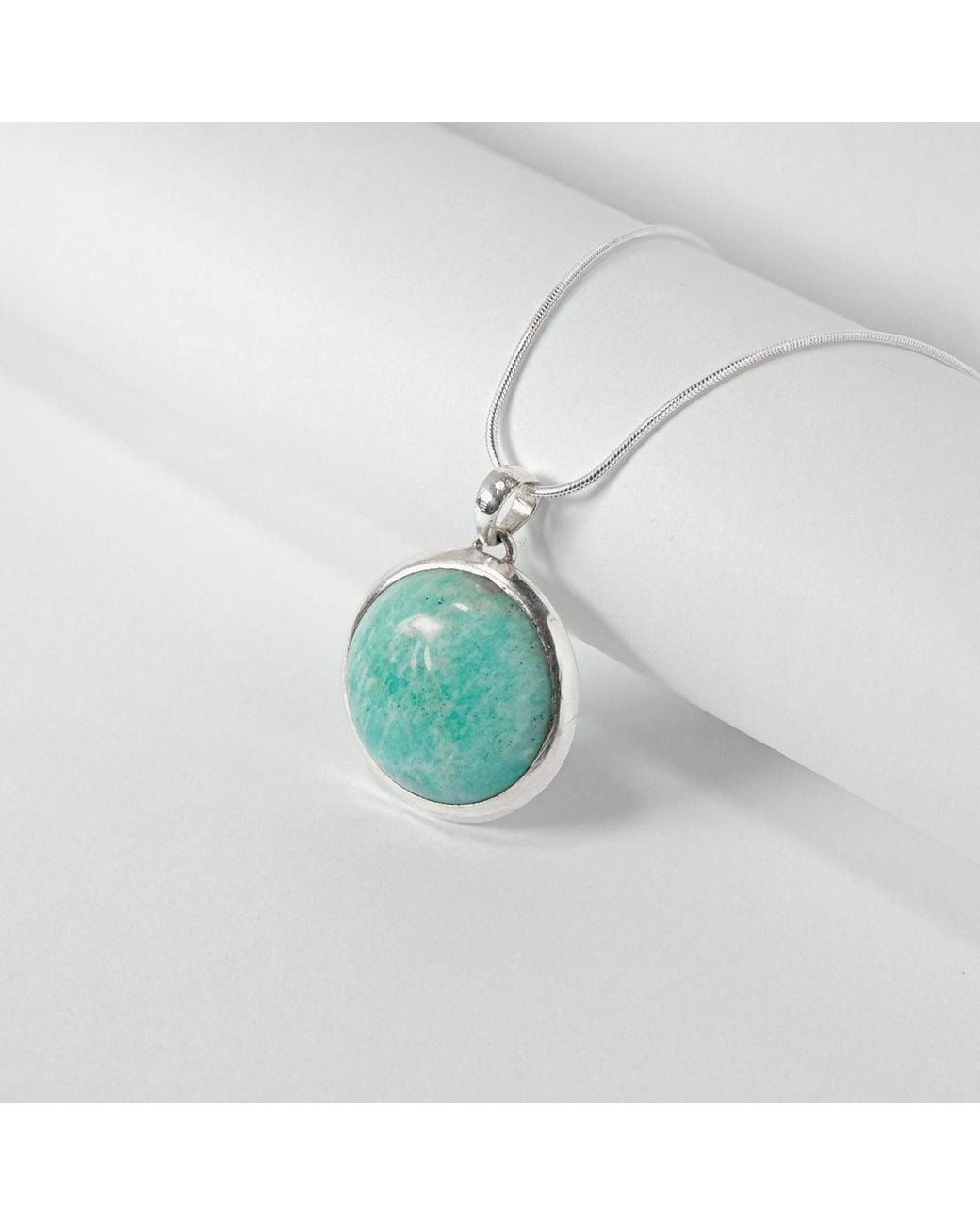 Charlotte's Web Jewellery Blue Amazonite Balance Sterling Necklace