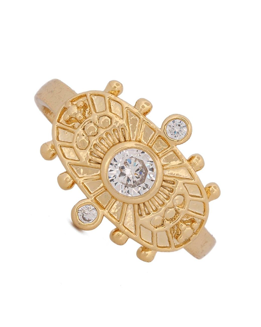 Ebru Jewelry Metallic Goddess Cleopatra & Diamond Ring