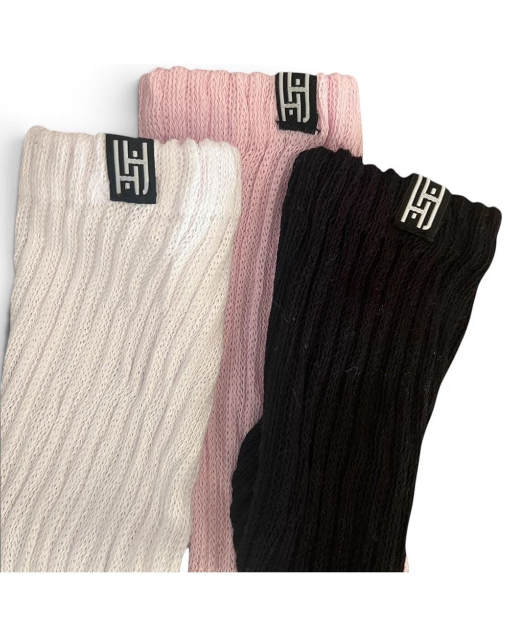 HIGH HEEL JUNGLE by KATHRYN EISMAN Pink Scrunch Grip Sock