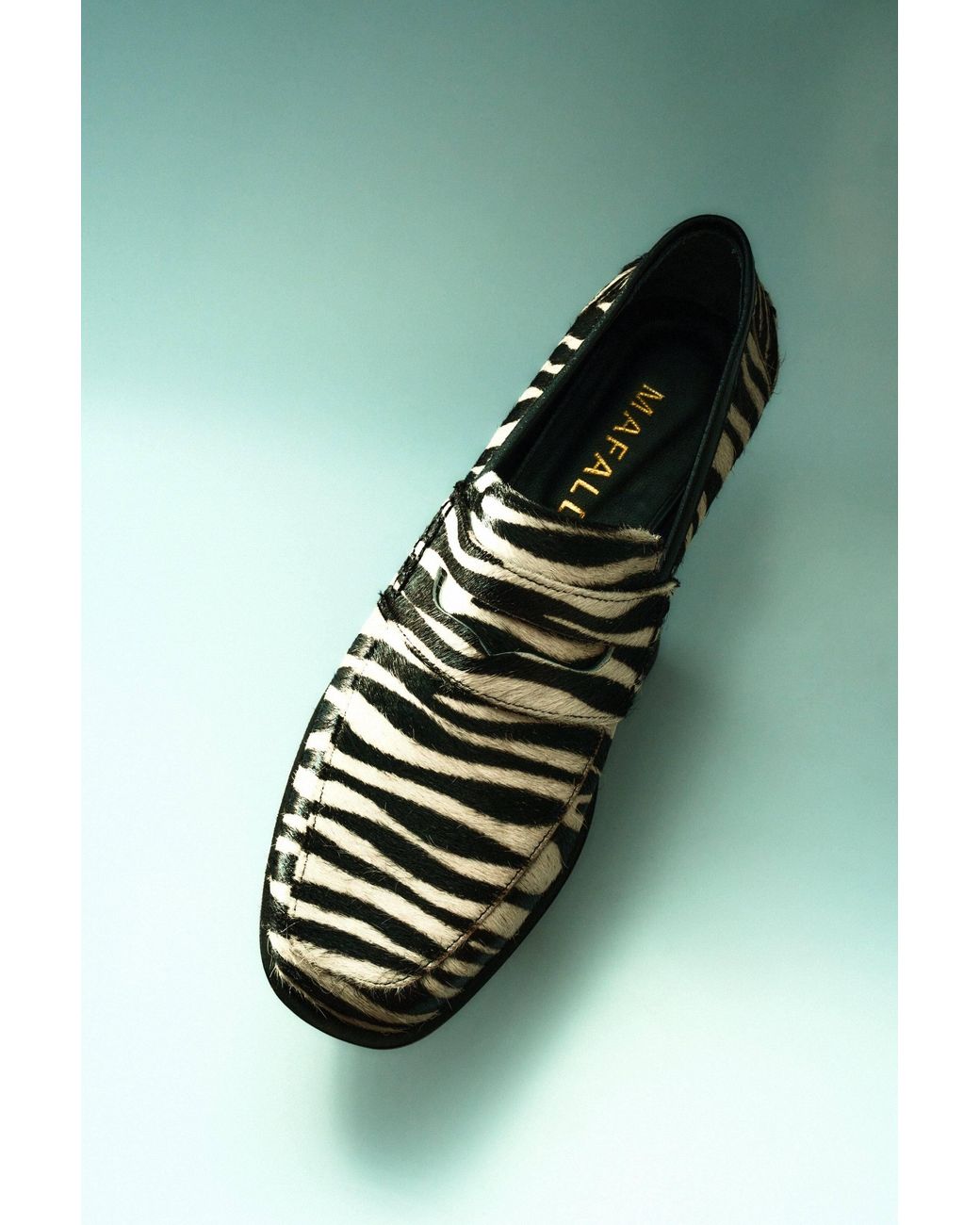 Mafalda Black Neutrals Diana Zebra Pony Loafers