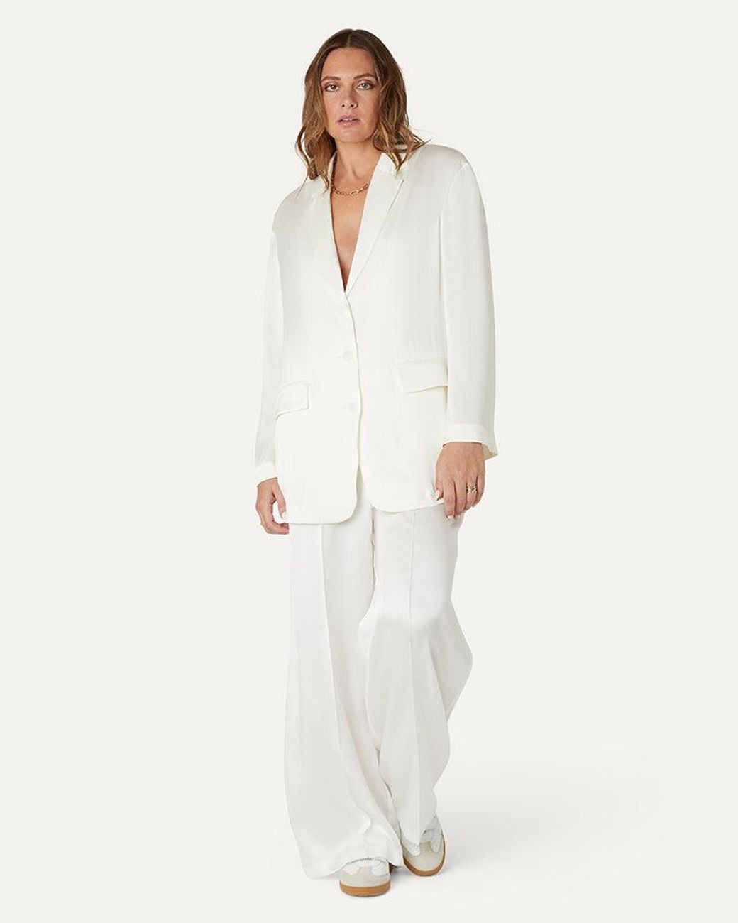 The Summer Edit Natural Gigi Silk Jacket