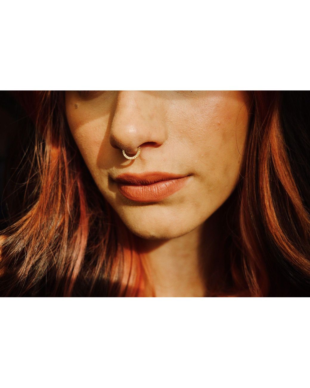 Zahav Jewelry Metallic 10K Solid 16G 8Mm Clicker Hoop