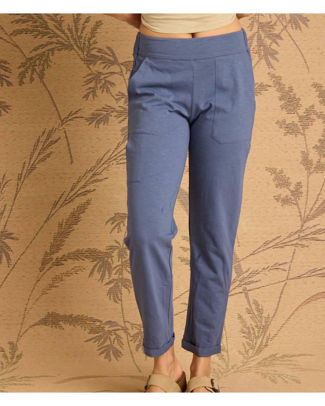 Known Supply Blue Mid Rise Slim Pants