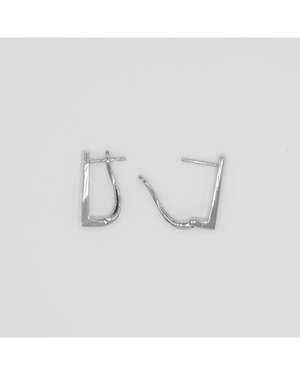 Cier White Flex Diamond Hoop Earrings