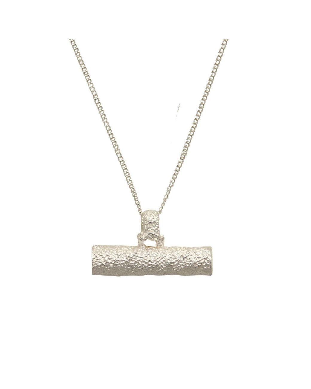 Claire Hill Designs Metallic Difficult T Bar Necklace