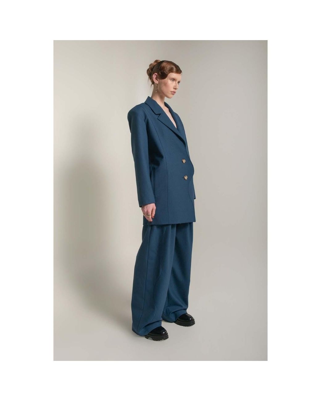 Van Brussel Blue Avery Wave Blazer