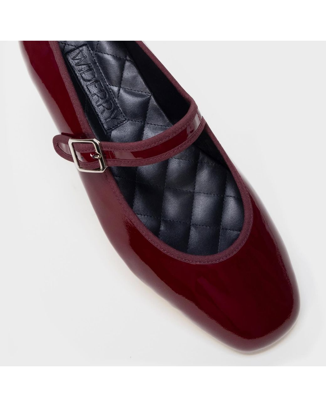 Widerry Red Wide Fit Ballet Flats Amaia Cerise