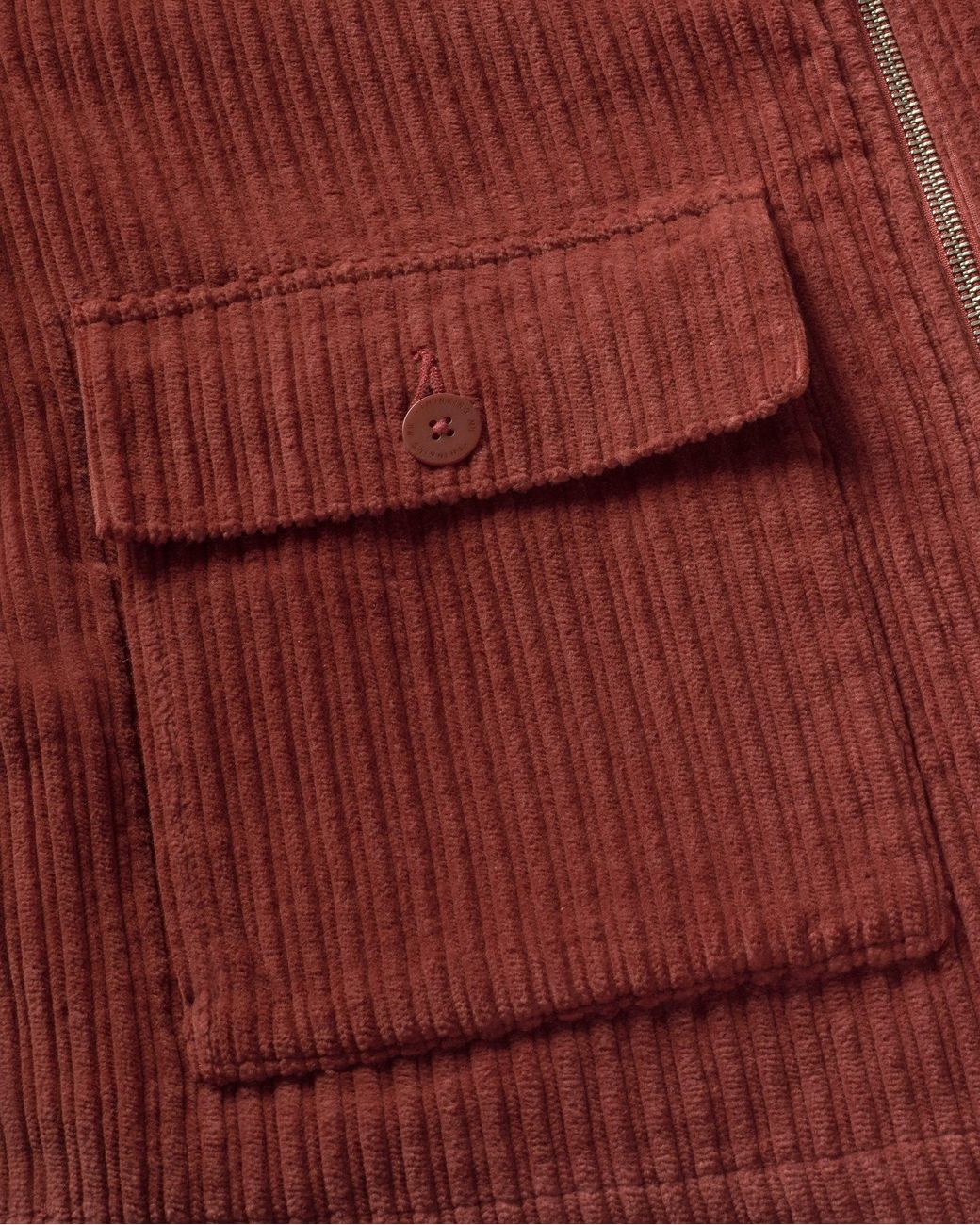 Thinking Mu Red Delia Corduroy Jacket