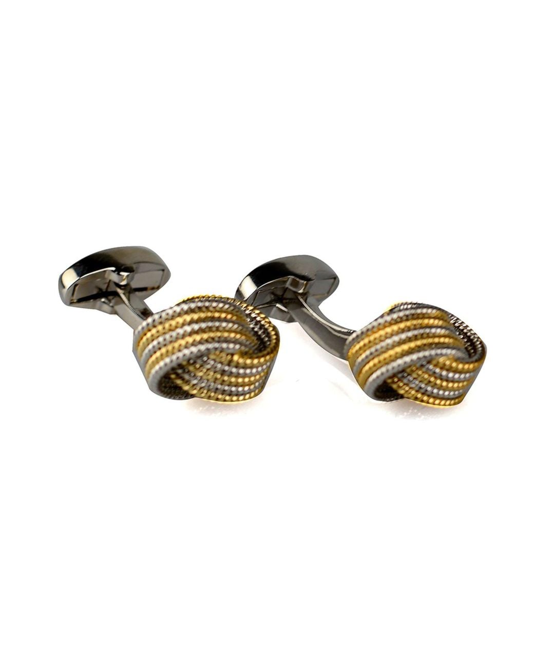 DAVID WEJ Multicolor Knotted Cufflinks for men