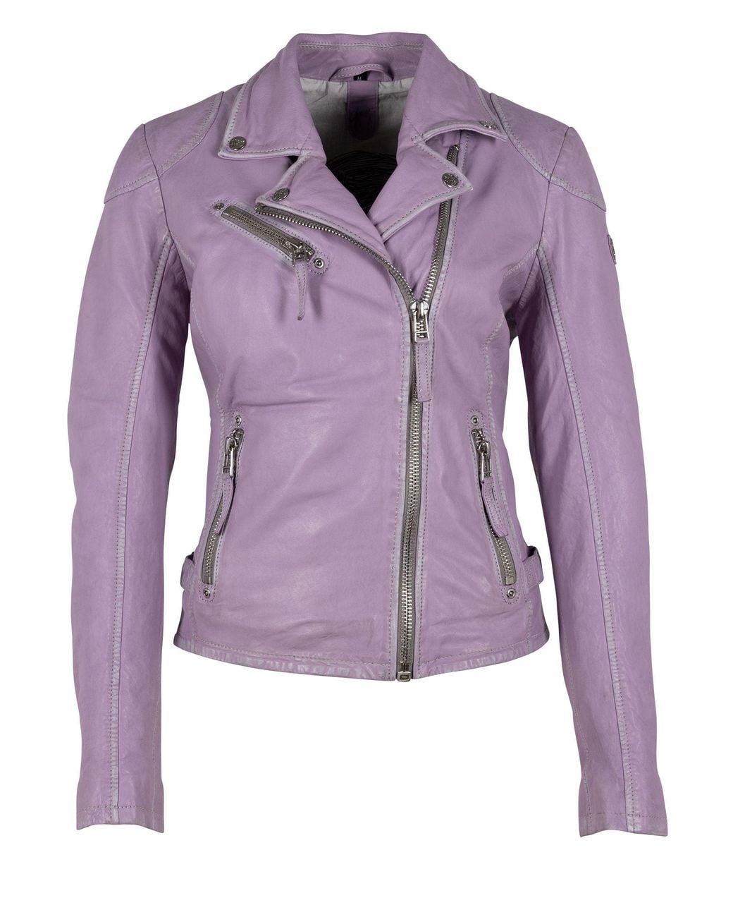 Mauritius Purple Moto Leather Jacket Sofia Digital