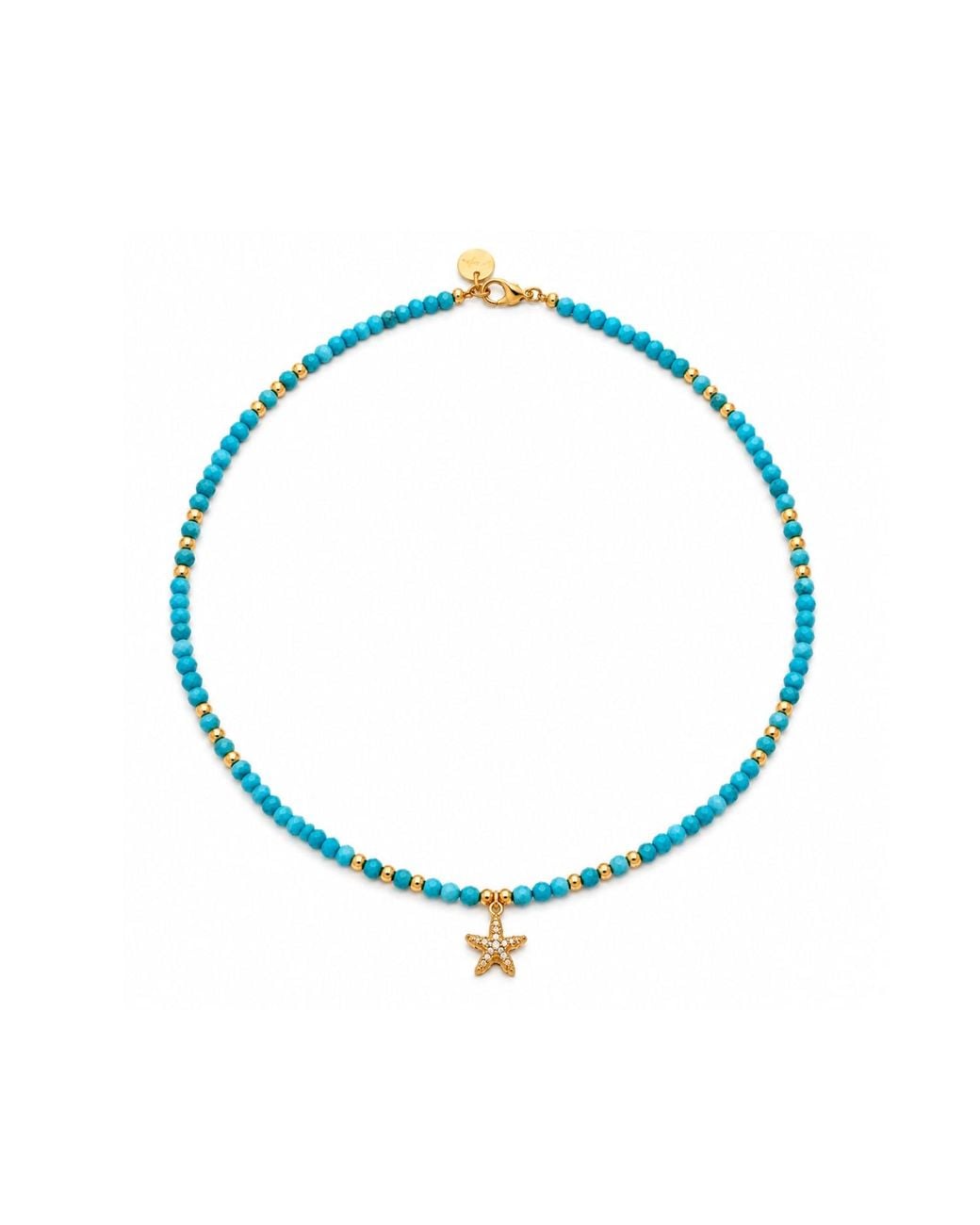 Lalinde Blue Moon Star Necklace
