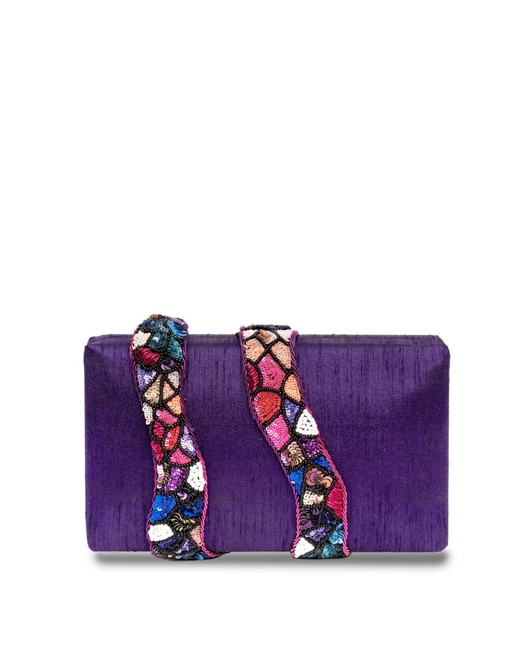 Simitri Purple Royal Kaa Clutch