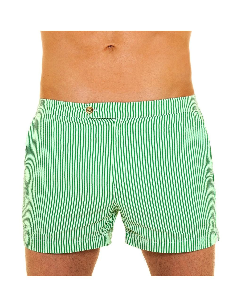 Pier Sicilia Green Luchino Seersucker for men