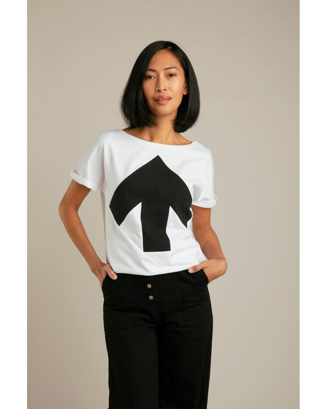 Reet Aus White T-Shirt For Arrow