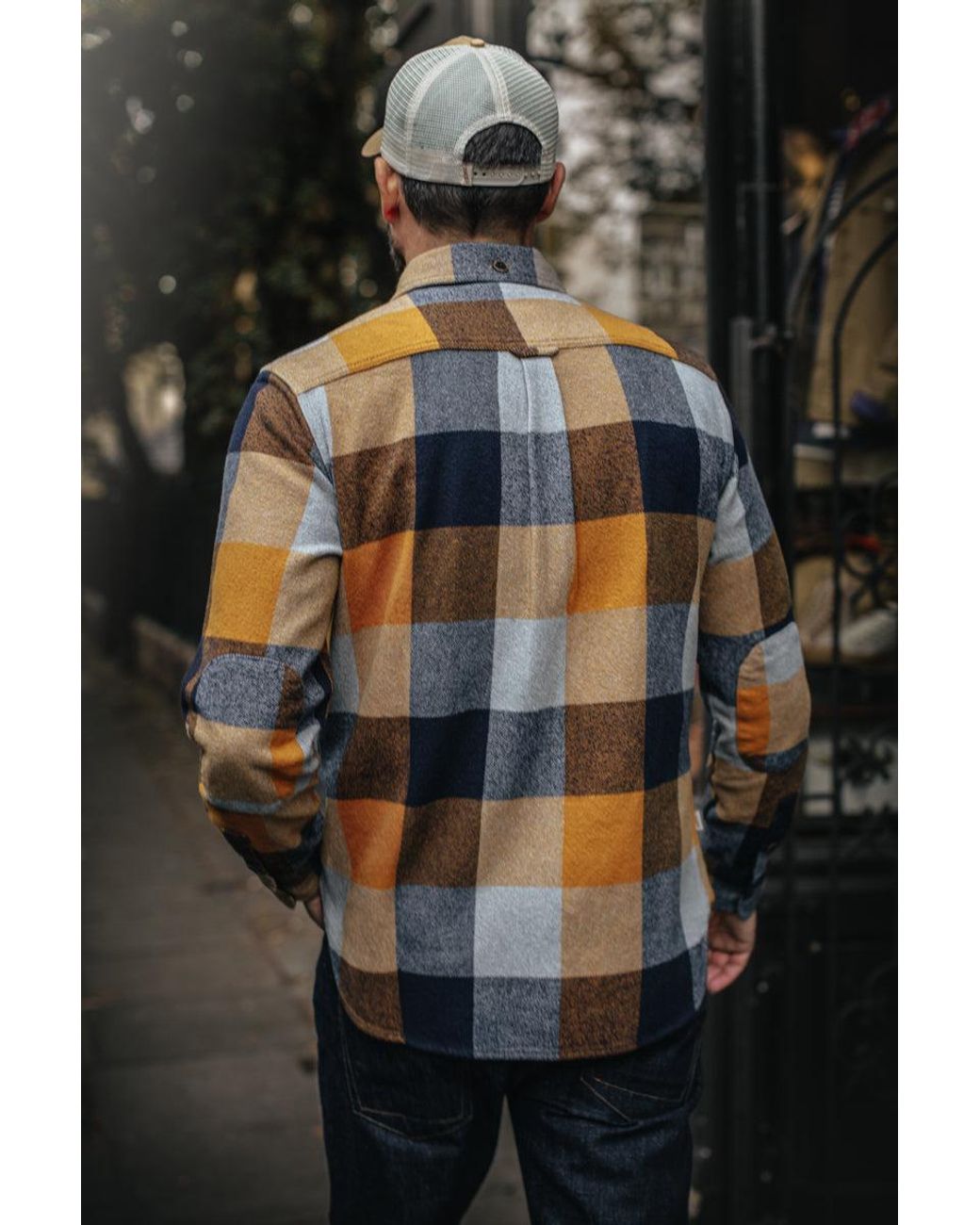 &SONS Trading Co Blue Andsons Big Yukon Flannel Check Shirt Tan for men