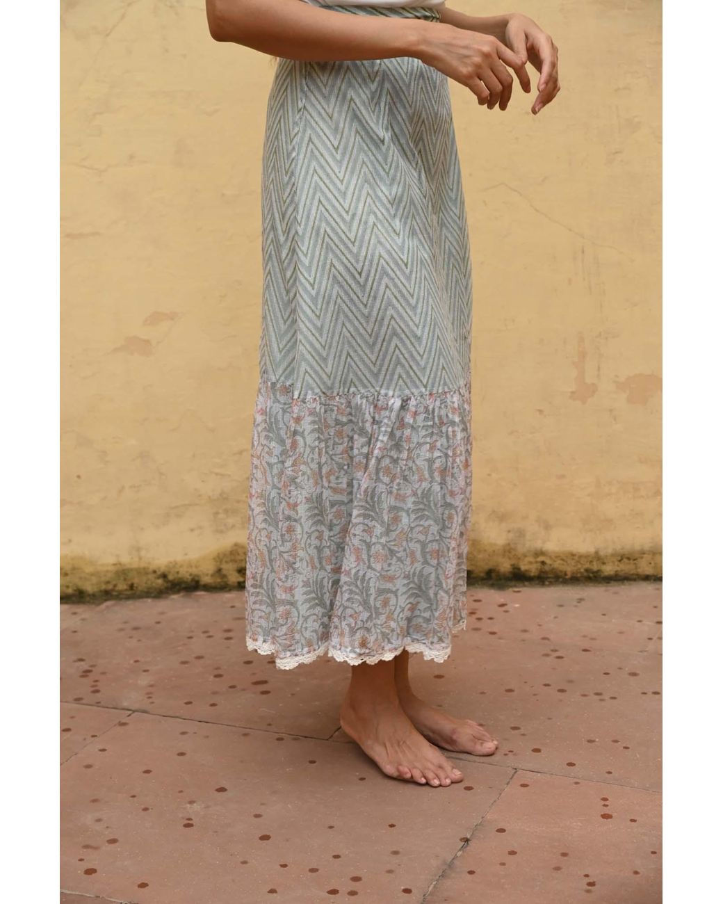 Liminal Gray Maya Wrap Skirt