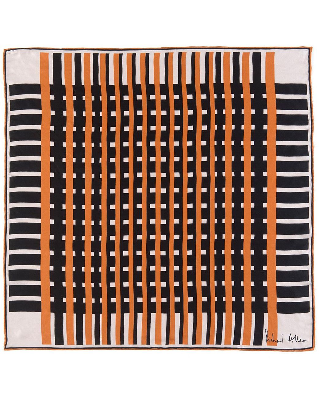 Richard Allan London Multicolor Manhattan Silk Scarf