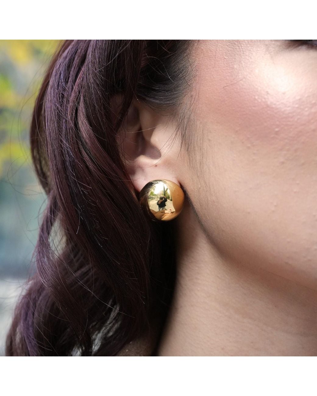 Argento Vivo Metallic Dottie Stud