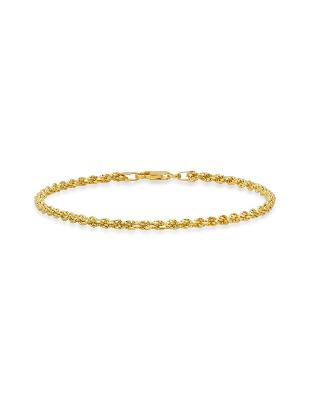 Kylie Harper Metallic 8.5 Italian Diamond-Cut Rope Chain Bracelet for men