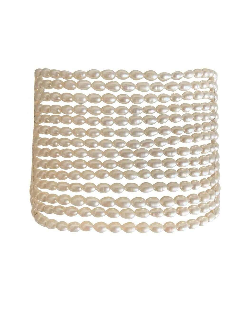 Leni James Natural The London Maxi Pearl Choker Necklace