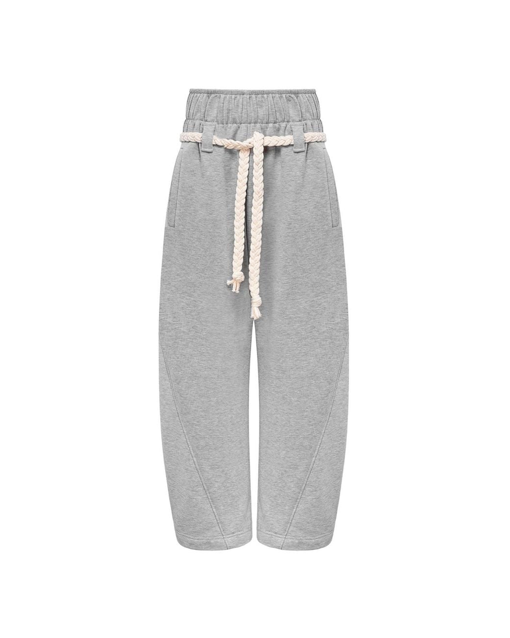 Mandragora Gray Relaxed Cotton Sweatpants Sento