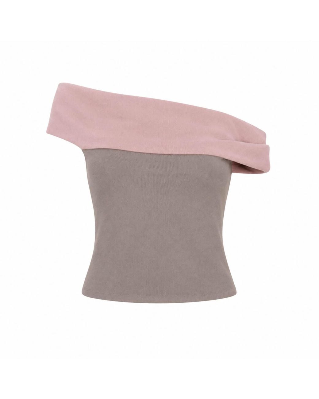 Elamins Pink Two Tone Off-Shoulder Top