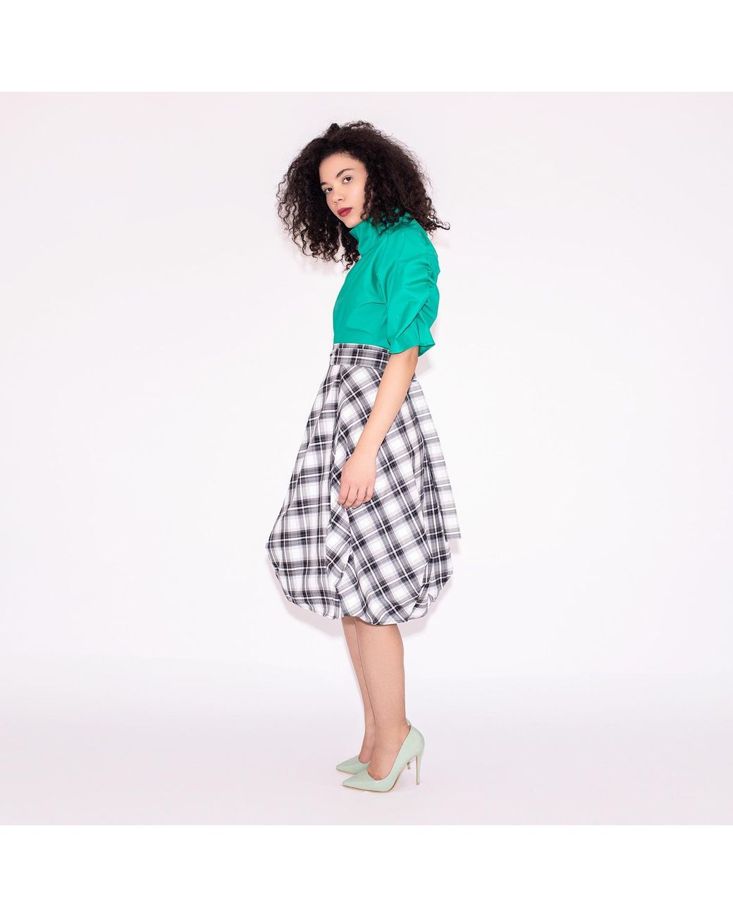 Bianca Popp White Wrapped Skirt