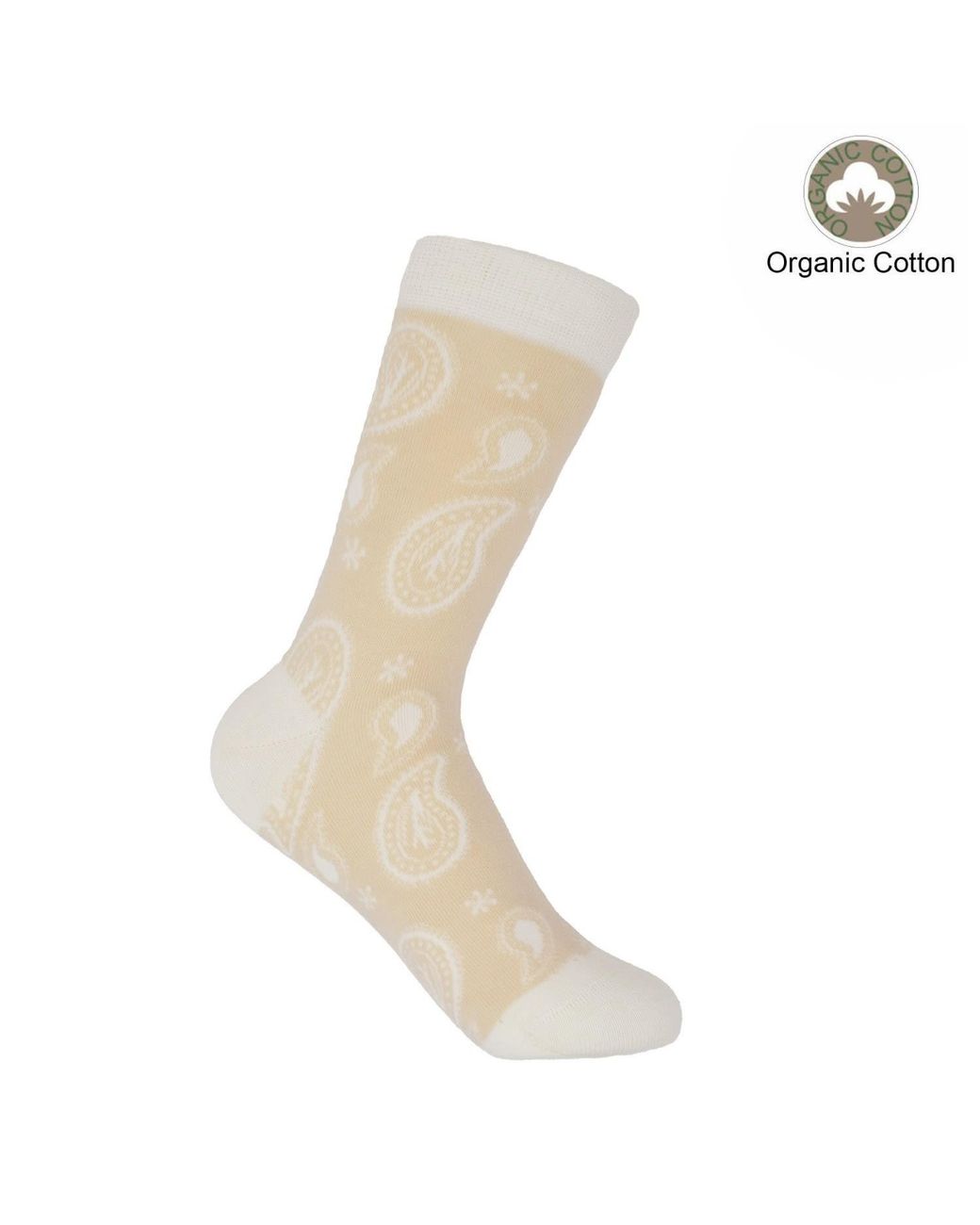 Peper Harow - Made in England White Neutrals Paisley Luxury Crew & Trainer Socks Bundle